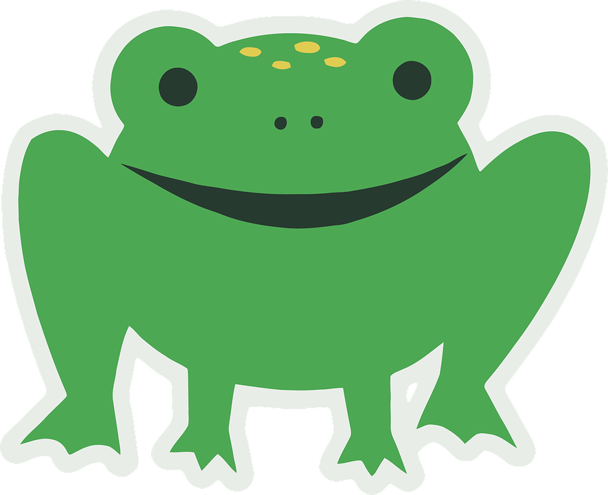 Frog On Lily Pad Clipart 22, - Kundenspezifischer Cartoon-frosch Runder Aufkleber (920x750)