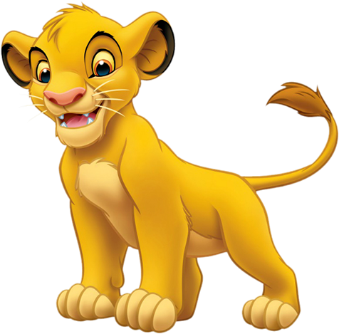 Simba Png Transparent - Young Simba Lion King (635x486)