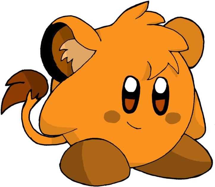 Simba Kirby By Lelakaramela - Cartoon (900x776)