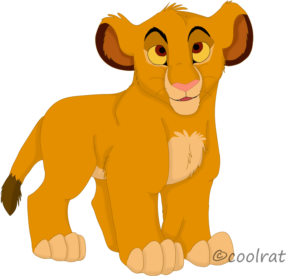 Baby Simba By Coolrat Baby Simba By Coolrat - Drawing Baby Lions Transparent (1024x994)