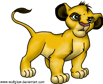 Lion King As Wolves February Cartoon Wallpaper Simba - Simba (400x300)