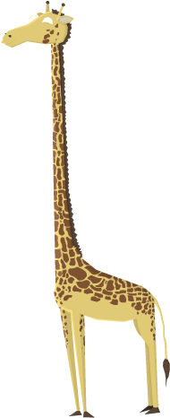 Free Vector Graphics - Giraffe (500x500)