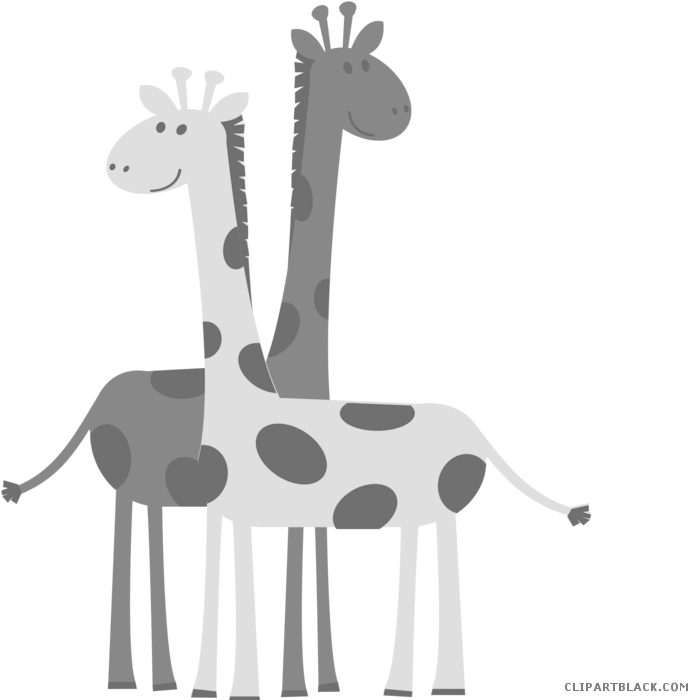 Giraffe Animal Free Black White Clipart Images Clipartblack - Green Giraffe (700x700)