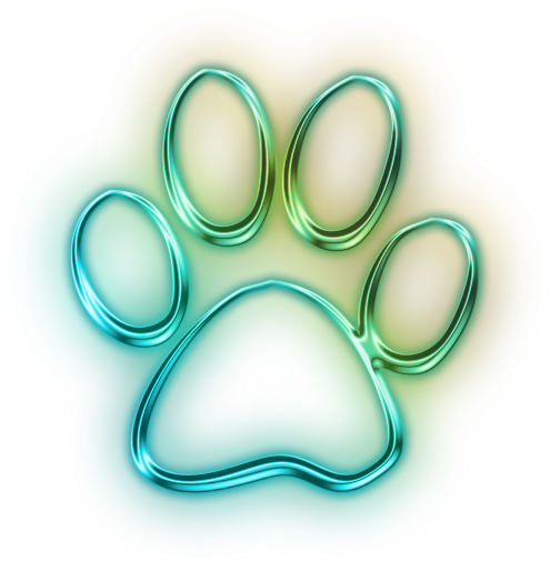 Neon Clipart Cat - Circle (512x512)