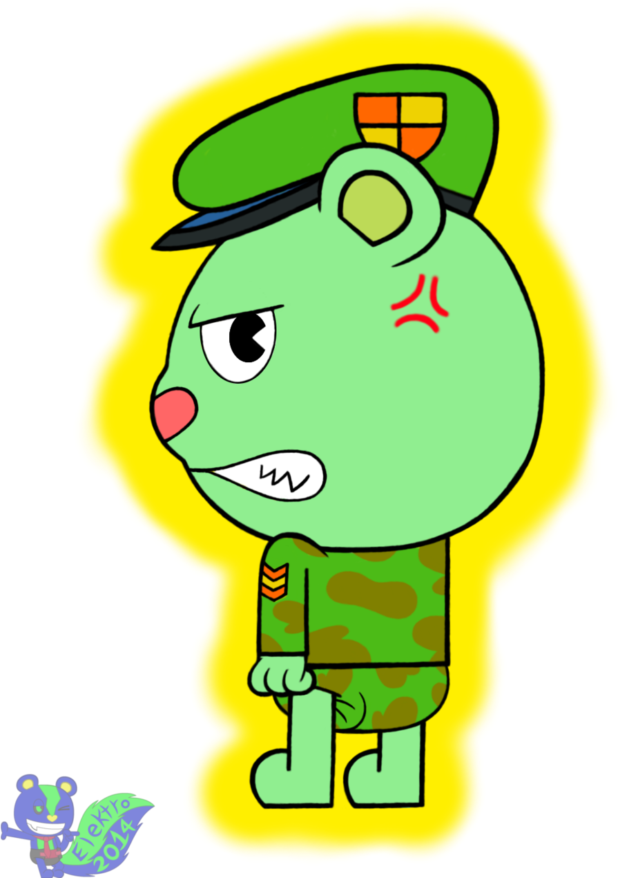 Ticked Off Flippy By Rhodythegliscor Ticked Off Flippy - Cartoon (1024x1280)