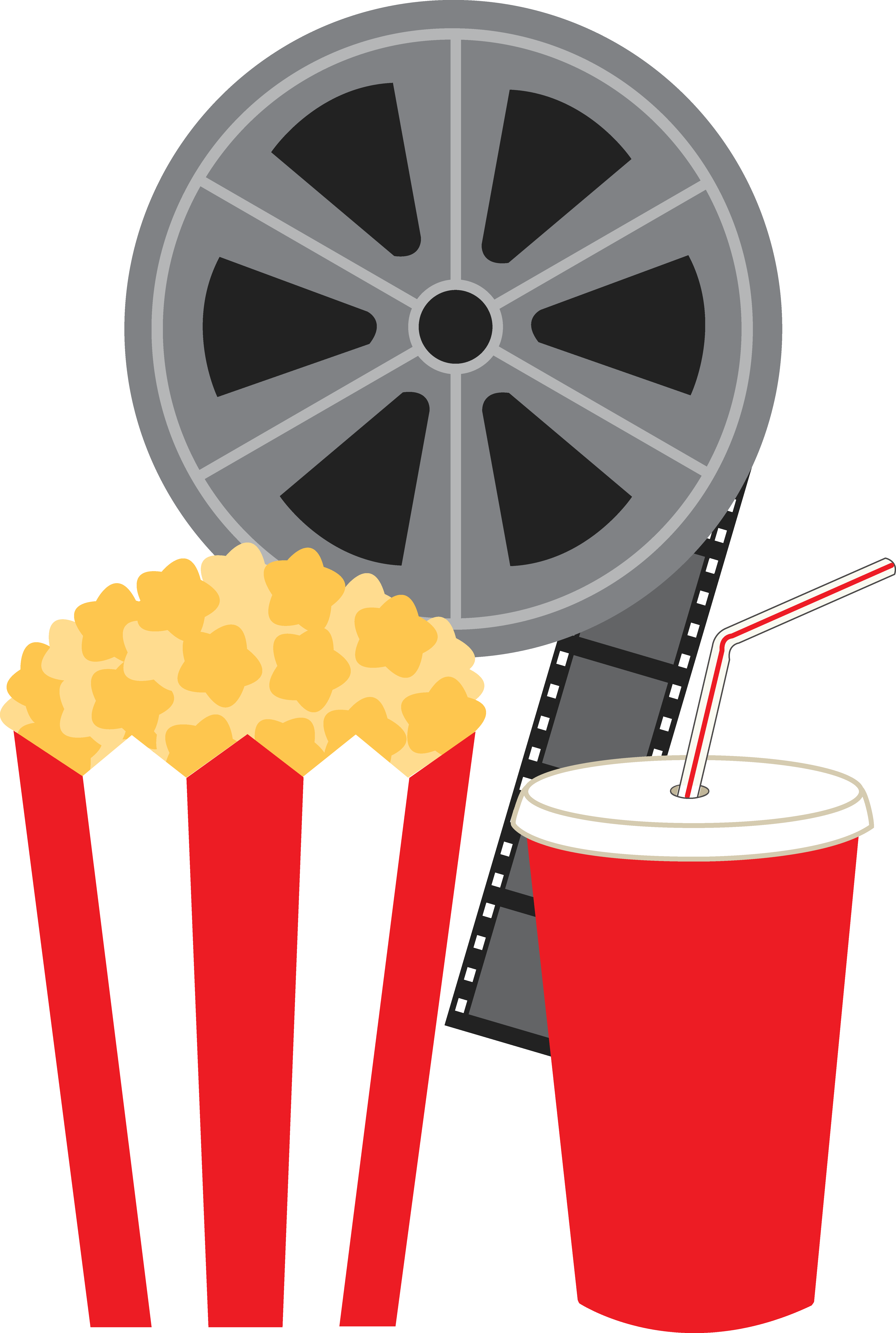 Popcorn - Movie Clipart (5296x7877)