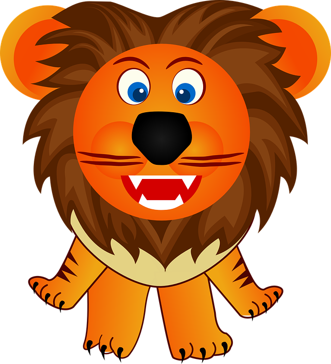 Cartoon Lion Faces 7, - สิงโต การ์ตูน น่า รัก (655x720)