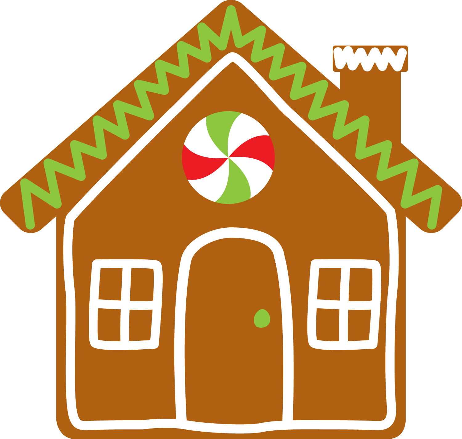 Christmas Gingerbread House Clip Art - Christmas Gingerbread House Clip Art (1500x1425)