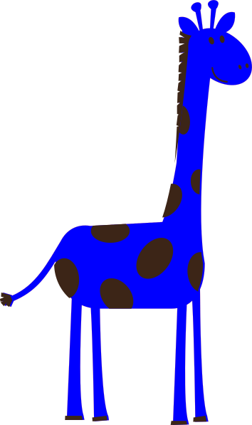 Green Giraffe Clipart (354x597)