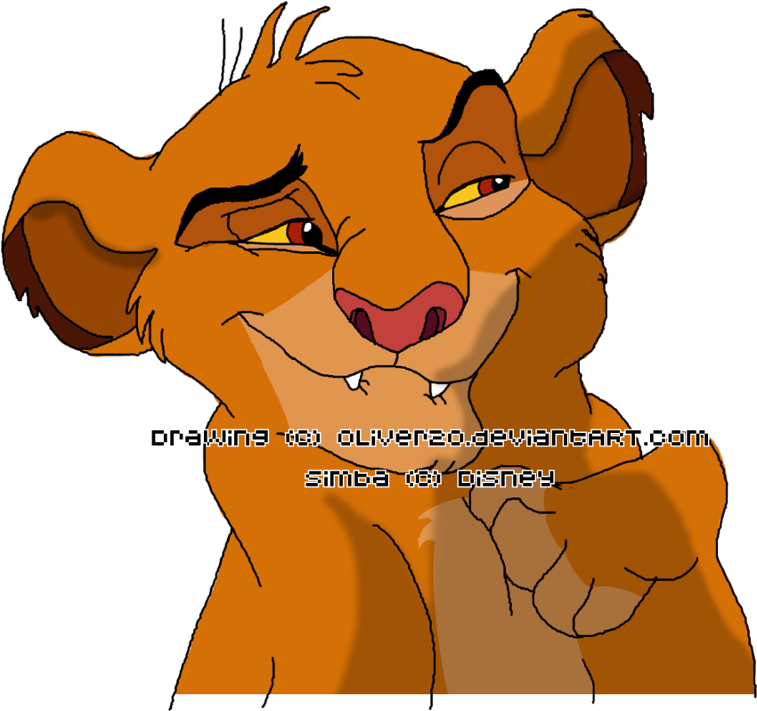 Simba Cub By Oliver20 - Simba As A Cub (900x831)