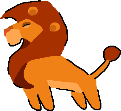 Simba Cave Painting By Andrewshilohjeffery - Lion Guard Cave Painting (471x366)