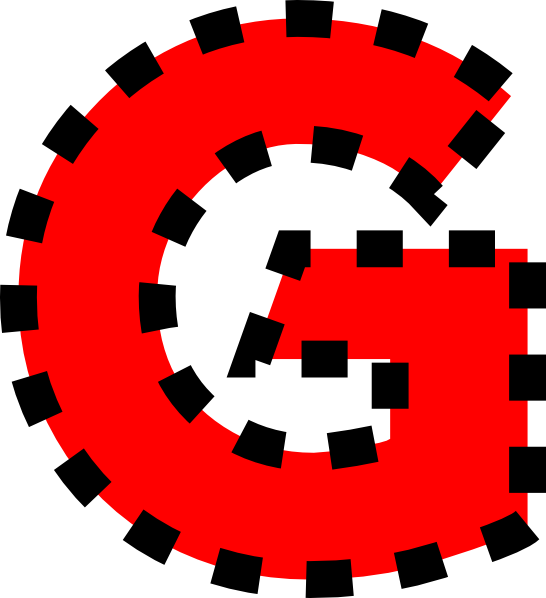 Uppercase G Clip Art At Clker - Letter G Clipart (546x598)