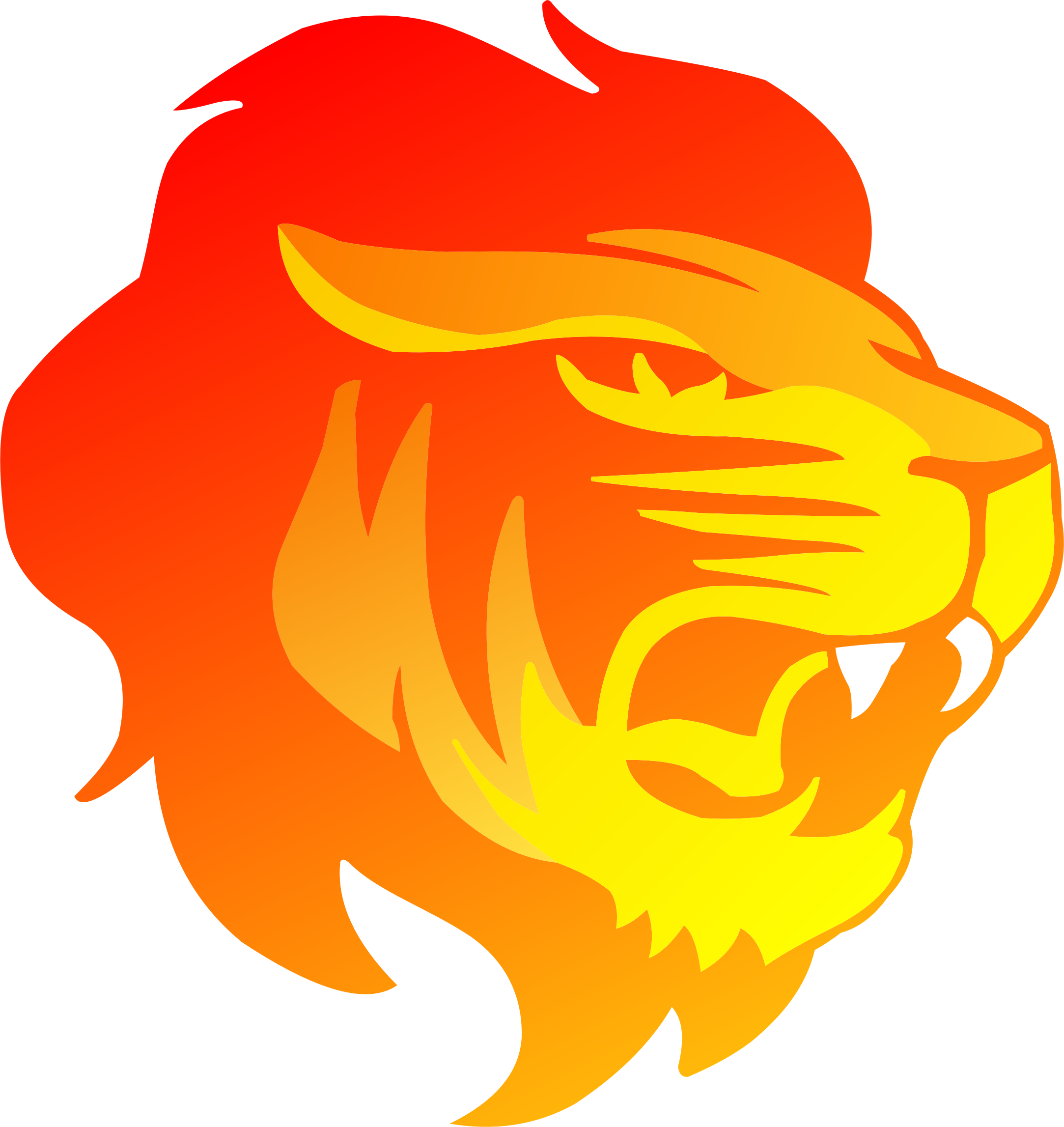 A Lion Head Logo In - Lion Head Logo Png (2166x2294)