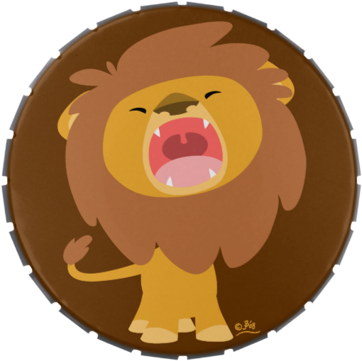 Cute Roaring Cartoon Lion Merch Collection By - Cartoon Roaring Lion (650x650)