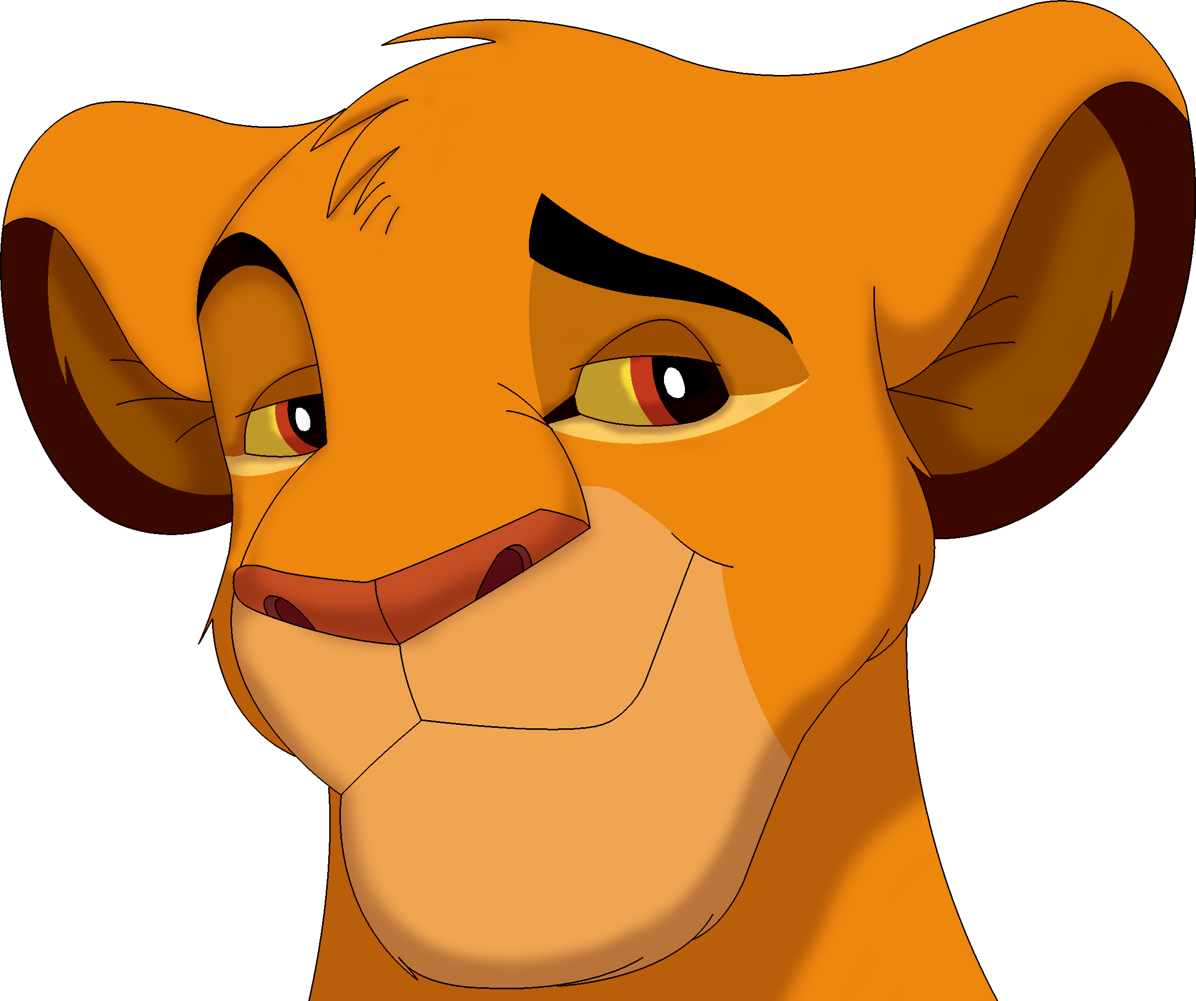 Lion King Png - Lion King Simba Head (2347x1964)