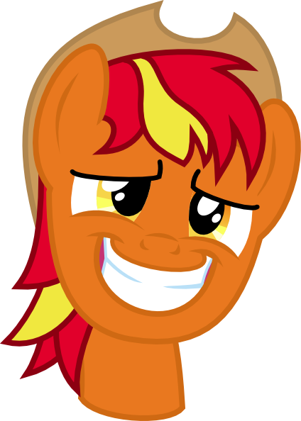 Grin Clipart Sheepish - Sheepish Grin Cartoon (424x594)