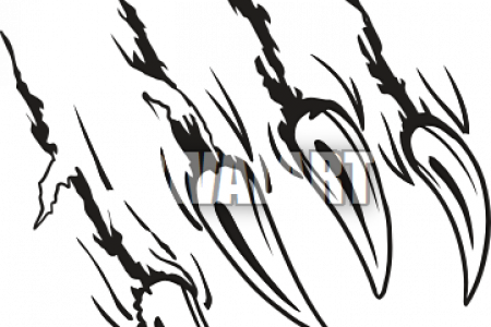 Scratches Clipart Wildcat - Clip Art Bear Claw (450x300)