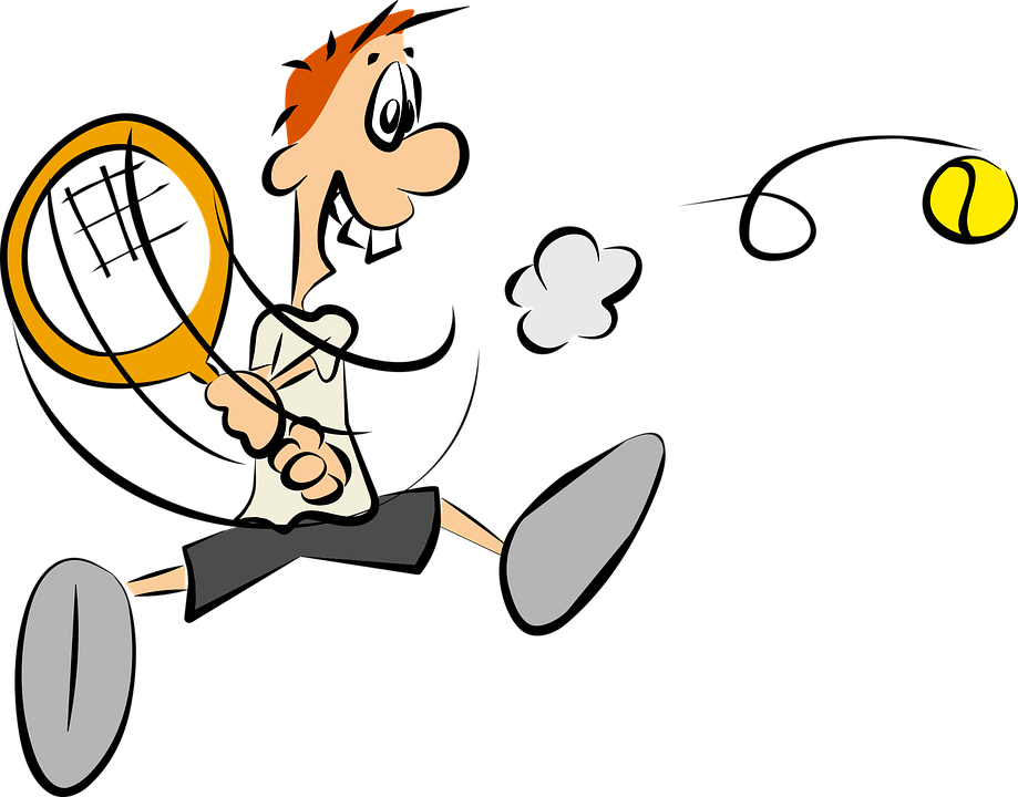 Wildcat Mascot Clipart 17, - Tennis Cartoon Png (919x720)