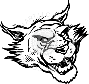 Wildcat Clipart Wildcat Head - Furry Wildcat (361x343)