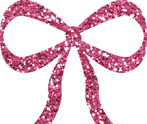 Clipart Library More Like Pink Glitter Bow Png By Clipartcotttage - Glitter Clip Art (500x424)