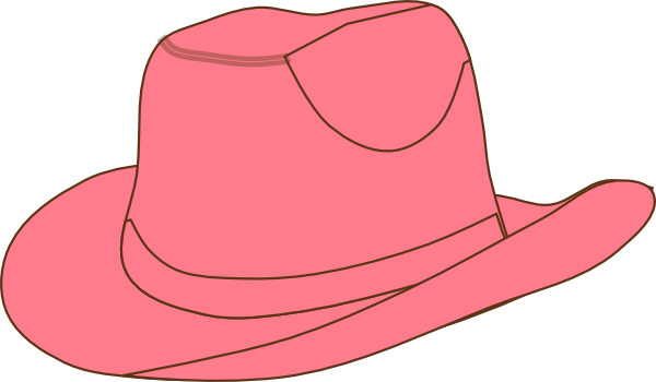 Red Clipart Cowgirl Hat - Cowgirl Hat Clipart (600x350)