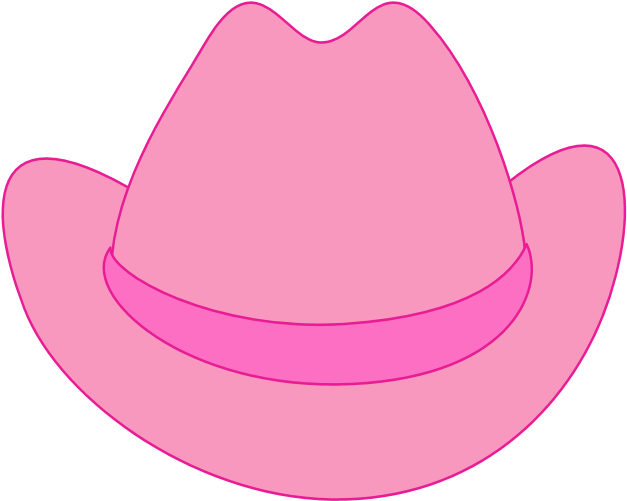 Baby Cowboy Hat And Boots Clipart Download - Pink Cowgirl Hat Clip Art (680x624)