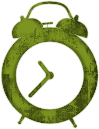 Traditional Alarm Clock Icon Clipart - Clock Clipart Green (512x512)