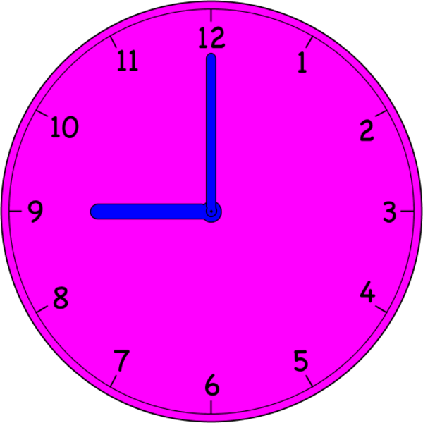 Clock - Analog Clock On The Hour (600x600)