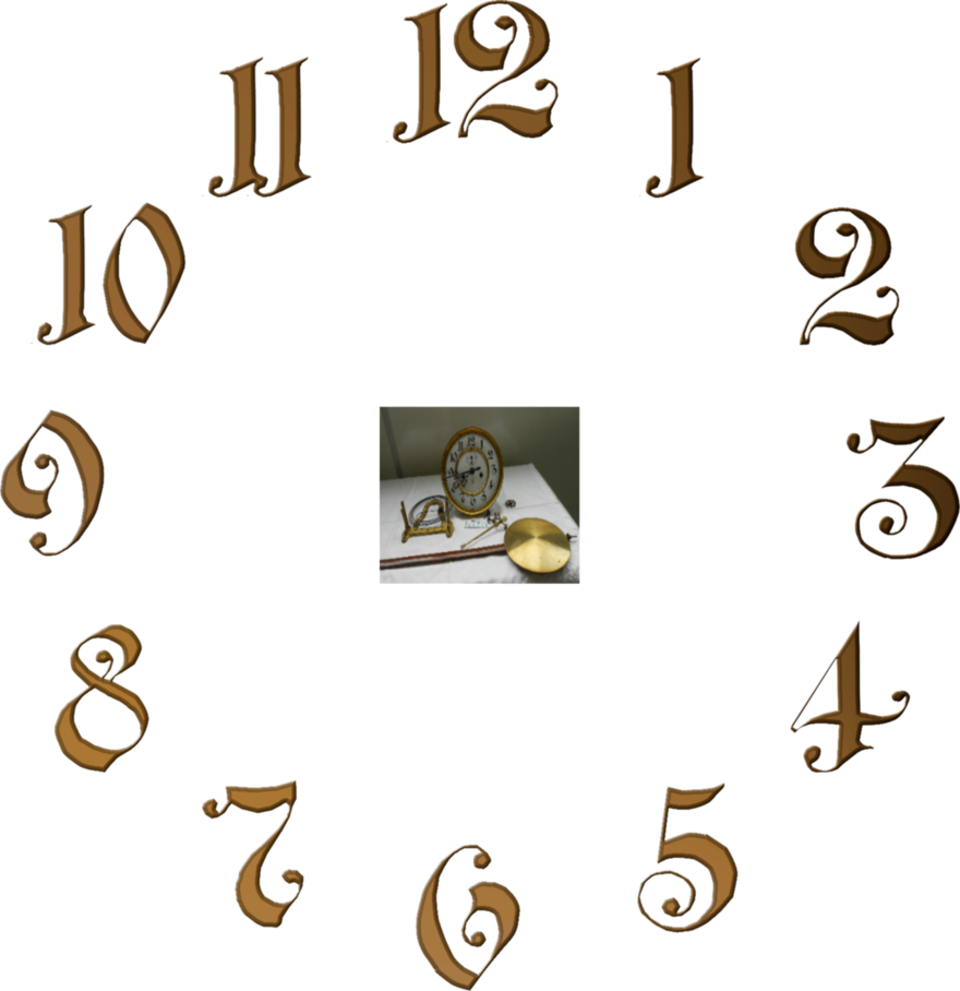 Numbers Clock Dial By Magicsart - New Clock Dial In Png Format (880x908)