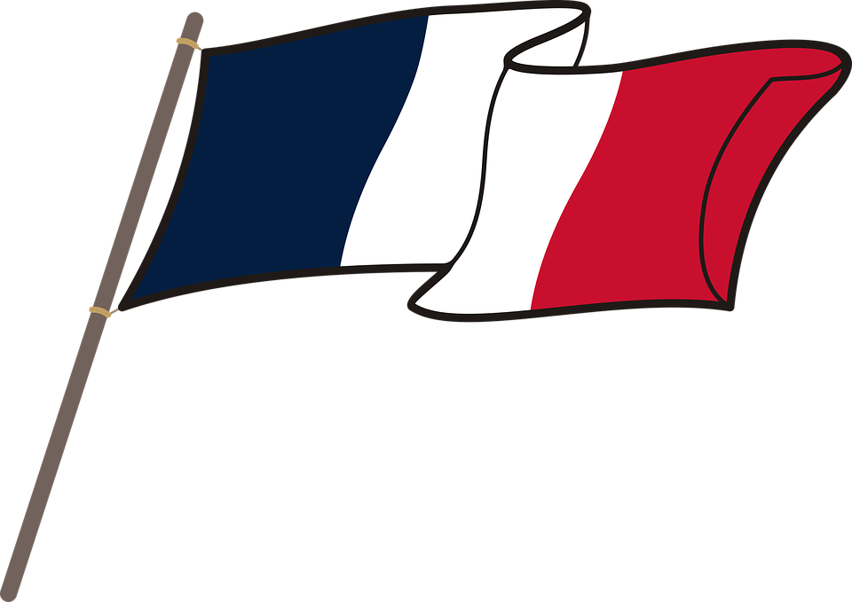 French Flag Clipart France Flag Graphics National Free - France Flag Png (1280x906)