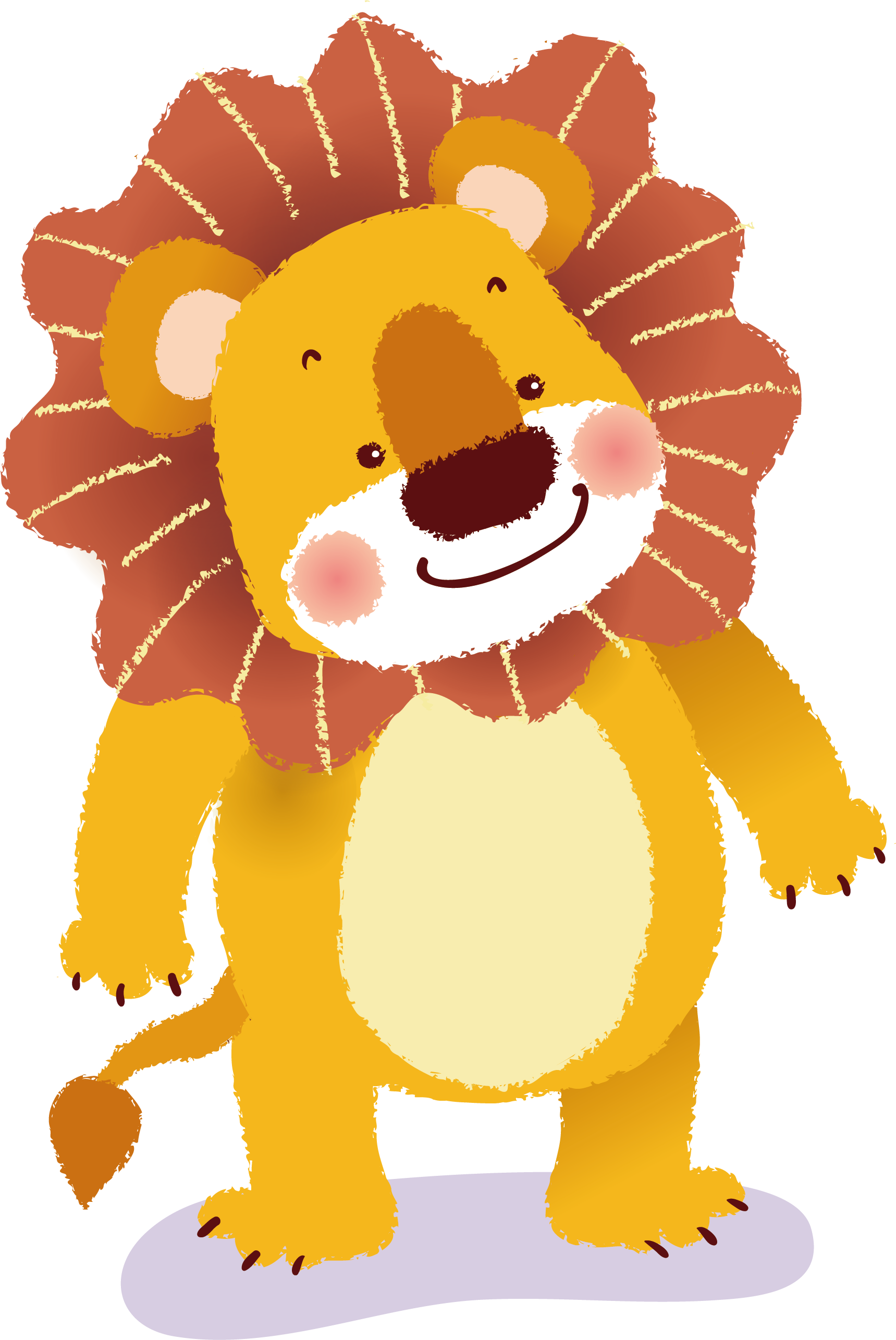 Lion Tiger Cartoon - Lion Tiger Cartoon (1719x2571)
