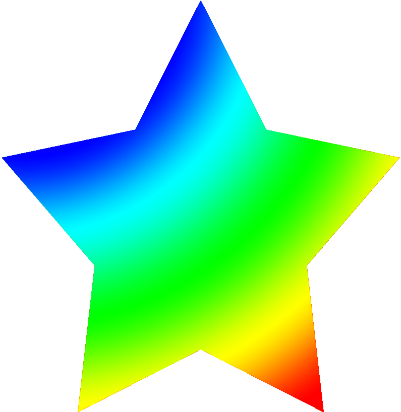 Star Clipart Colored - Graphics (861x908)