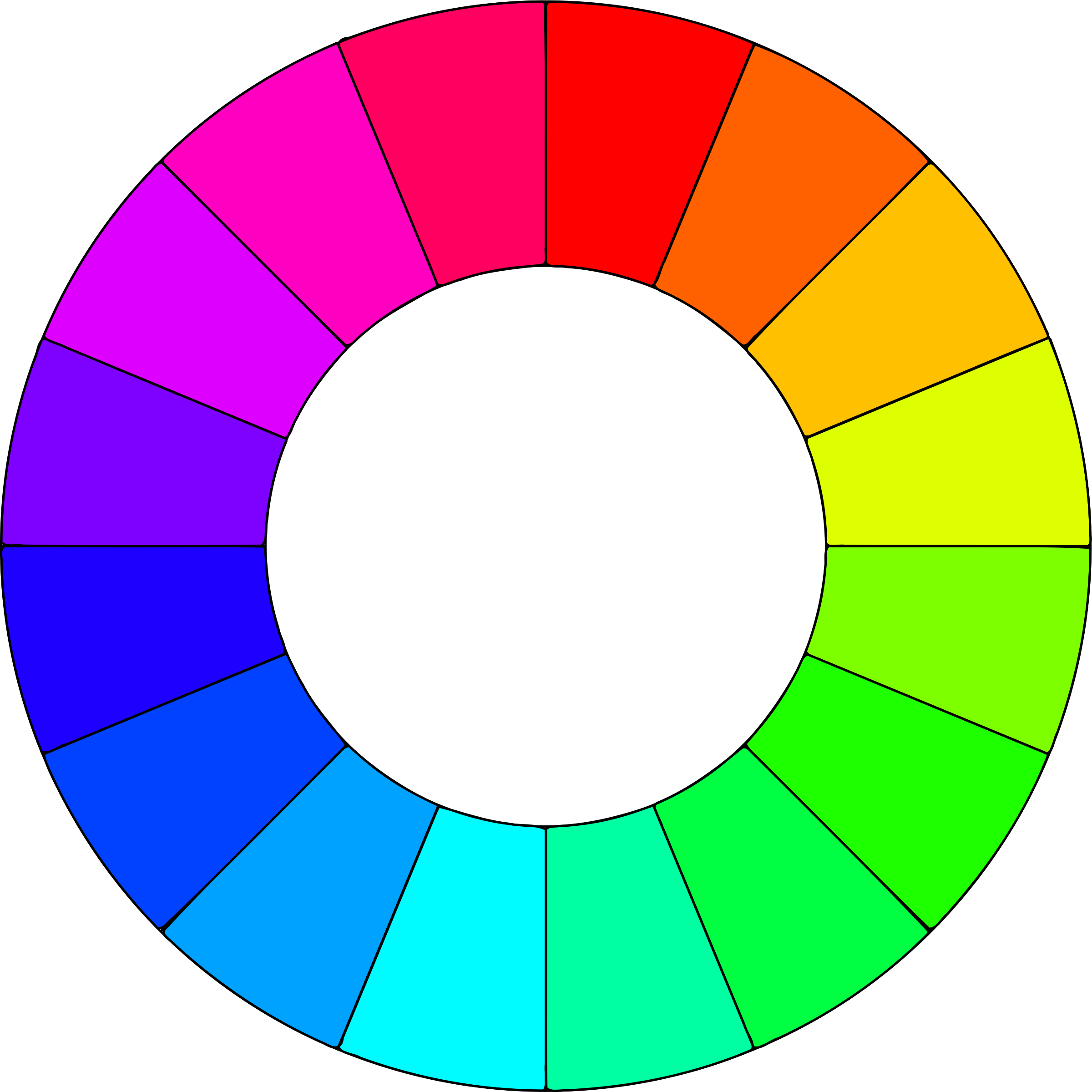 Image Of Color Wheel Clip Art Medium Size - Colour Clipart (2400x2400)
