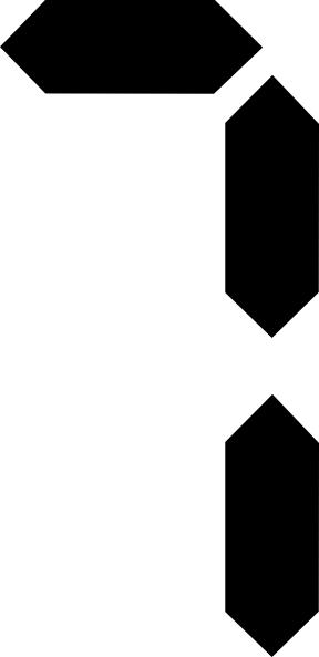 Clipart Info - Number 7 Clipart (288x593)