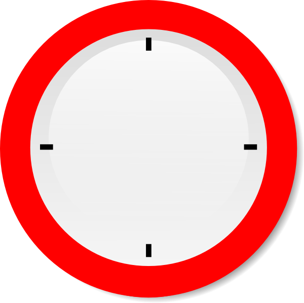 No Hands Modern Clock Clip Art - Charing Cross Tube Station (600x598)