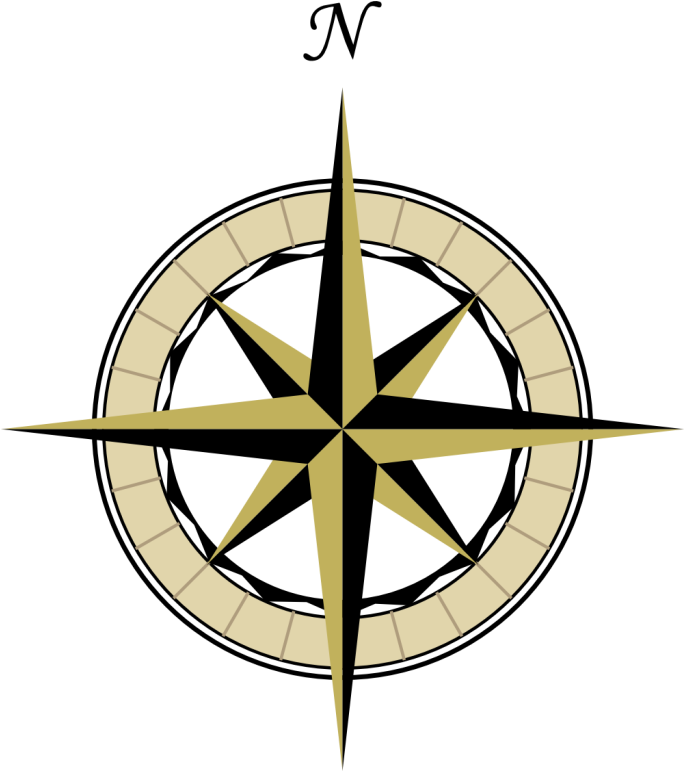 Compass Map Clipart Png Images - Map Compass Rose Png (683x800)