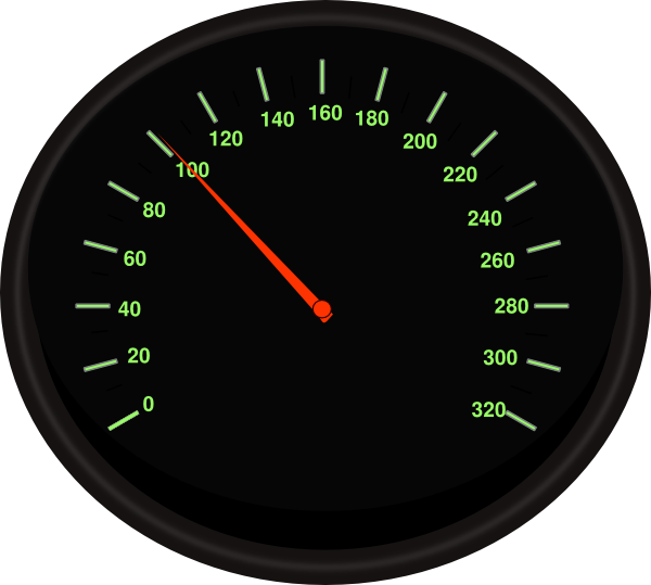 Speedometer 8 Clip Art At Clker Com Vector Clip Art - Fast You Get There.jpg Wall Calendar (600x539)