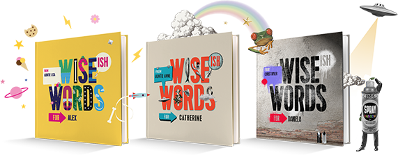 Samples Of Wise Words Books, A Personalised Book For - Book (571x223)