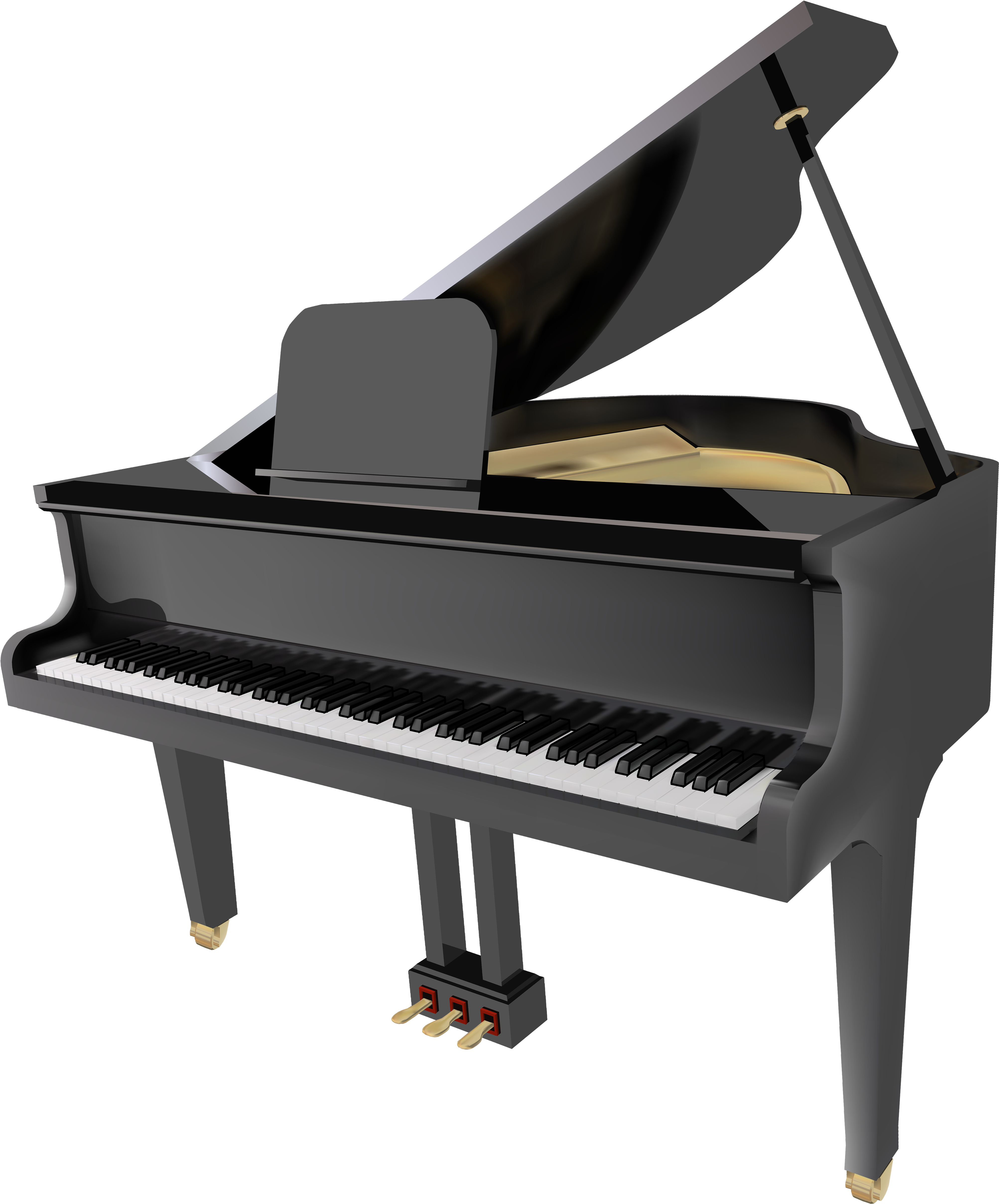 Grand Piano Png Clipart - Grand Piano Png Clipart (4186x5000)