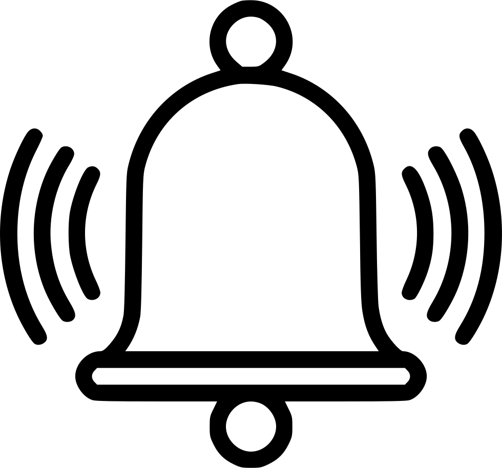 Alarm Bell Clock Ring Timer Stop Watch Clock Comments - Bell Icon Png Download (980x914)