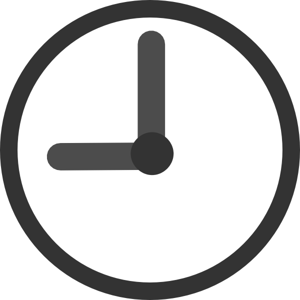 Clock 9 00 Transparent Clip Art At Clker Com Vector - Clock Clipart Transparent (600x600)