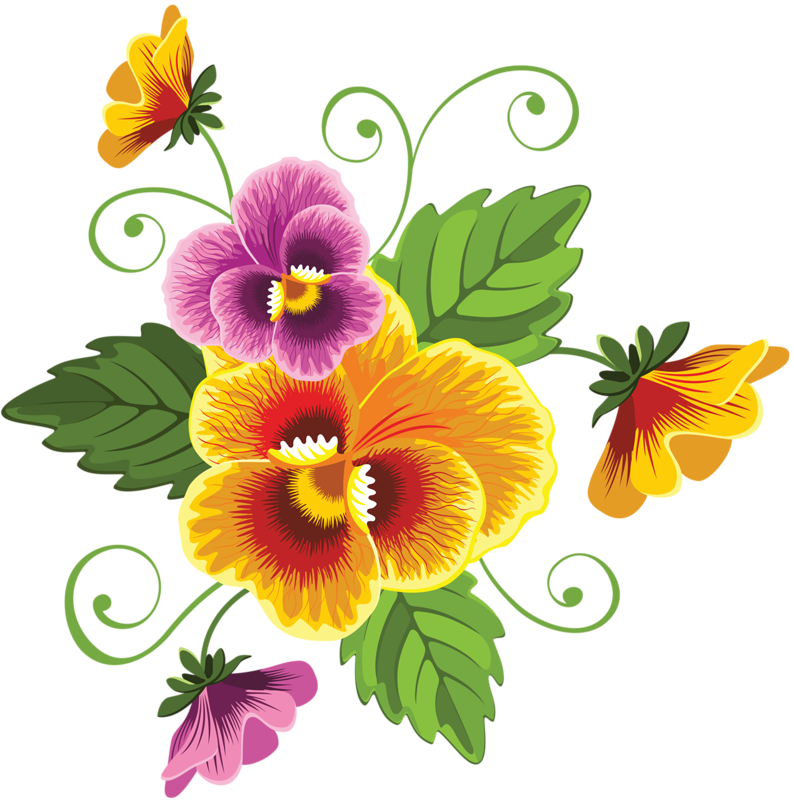 Ôîòî, Àâòîð Khinevich - Pansie Flower Clip Art (794x800)