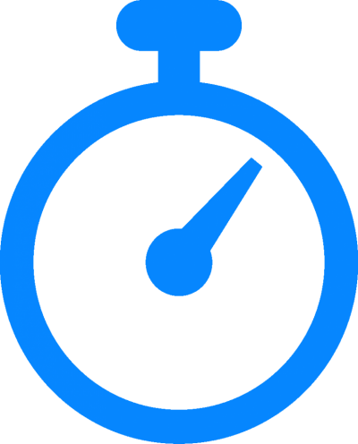 Alarm, Clock, Time Png Png Images - Blue Stopwatch Png (400x496)