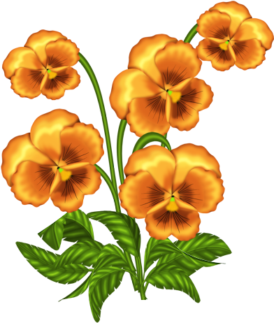 Wonderful Day ~ Flowers Clipart 2 ~ Clip Art And Album - Clip Art (480x480)