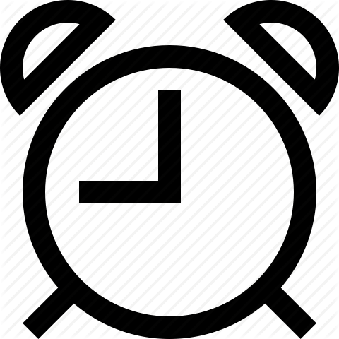 Alarm, Clock, Outline, Time, Wake Up Icon - Wake Up Icon Png (480x480)