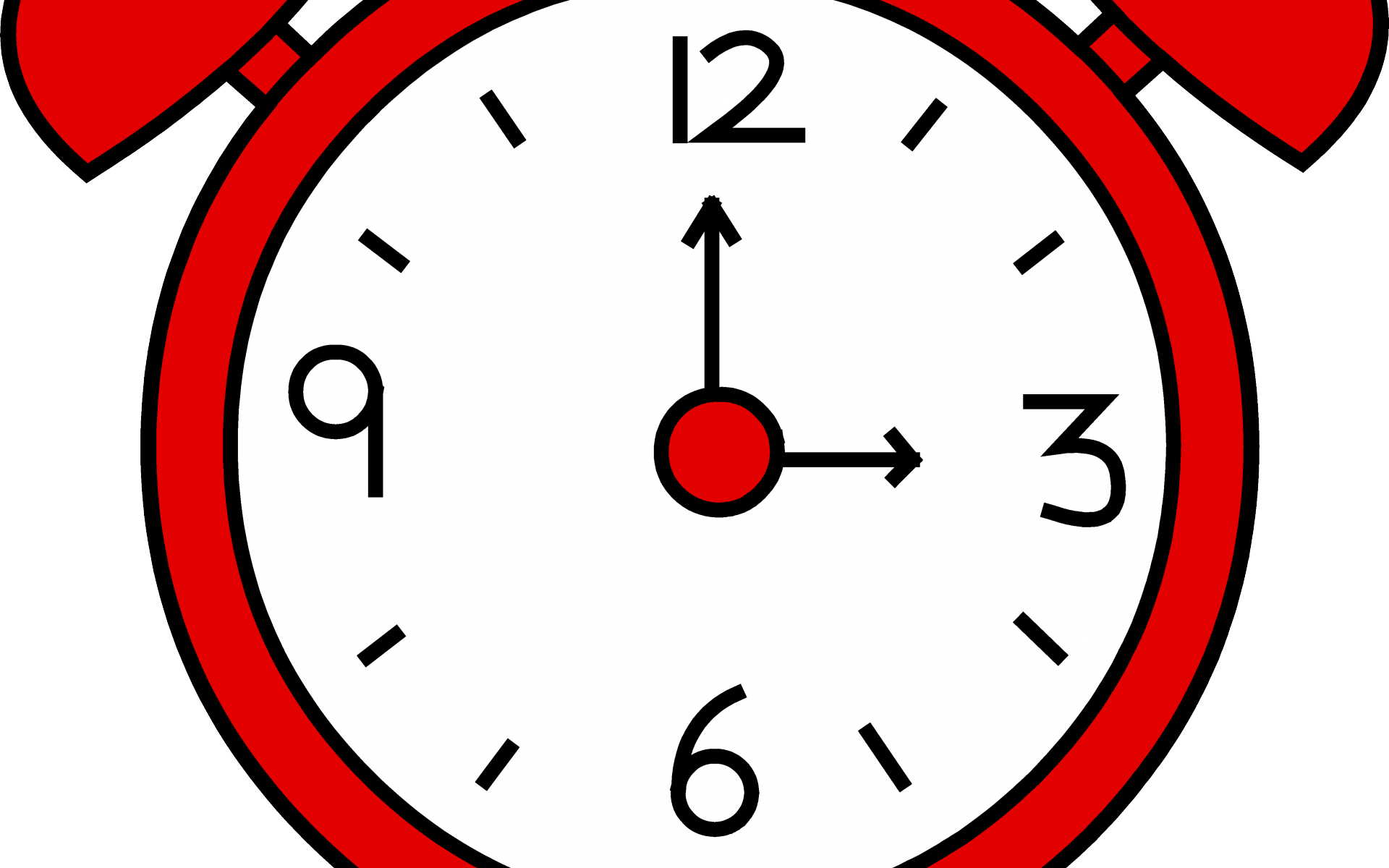Cute Clip Art Clock (1920x1200)