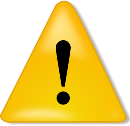Alarm System Faults - Caution Sign Transparent Background (450x450)