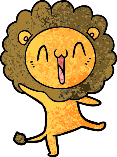 Cartoon Lion Icons - Lion Cartoon Clipart Löwe (409x550)