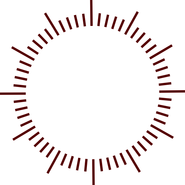 Clock Vector Svg (600x600)
