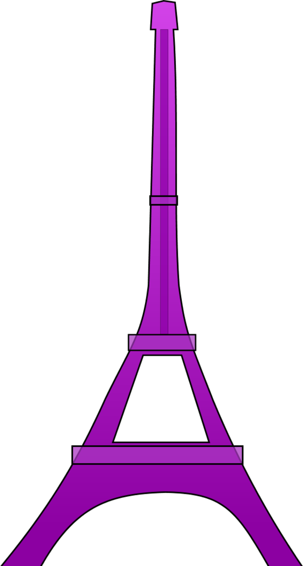 Vector Clip Art - Eiffel Tower Clip Art (600x1121)